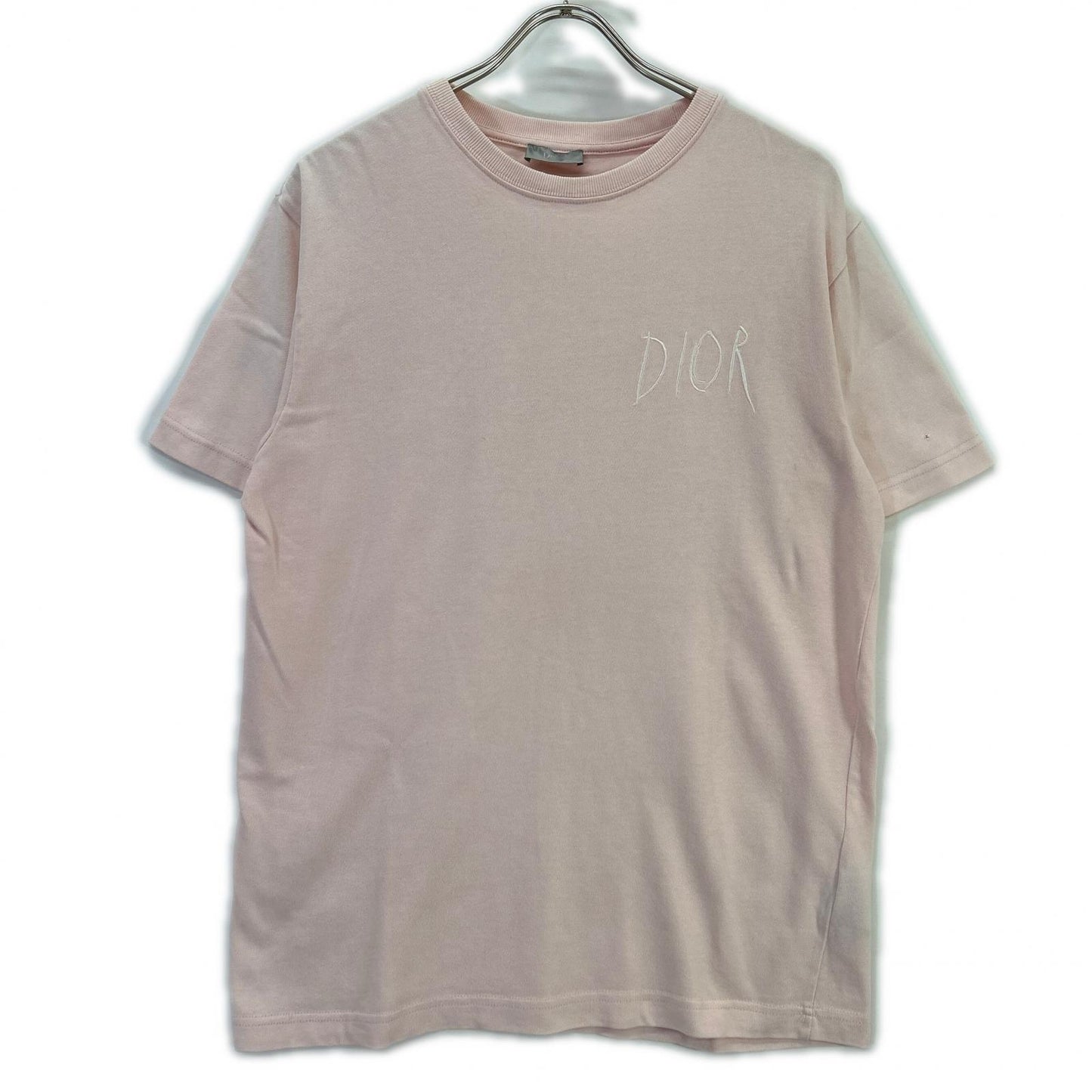 DIOR ディオール ×レイモンドペティボン 943J602E0554 ピンク パリスエンブロイダリー 半袖Tシャツ トップス