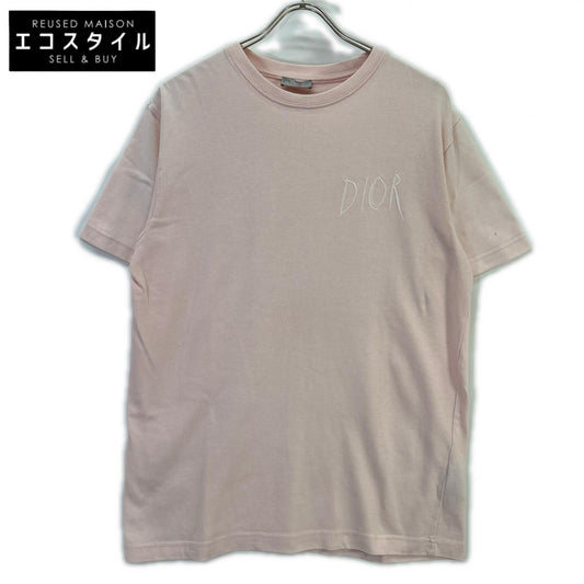 DIOR ディオール ×レイモンドペティボン 943J602E0554 ピンク パリスエンブロイダリー 半袖Tシャツ トップス