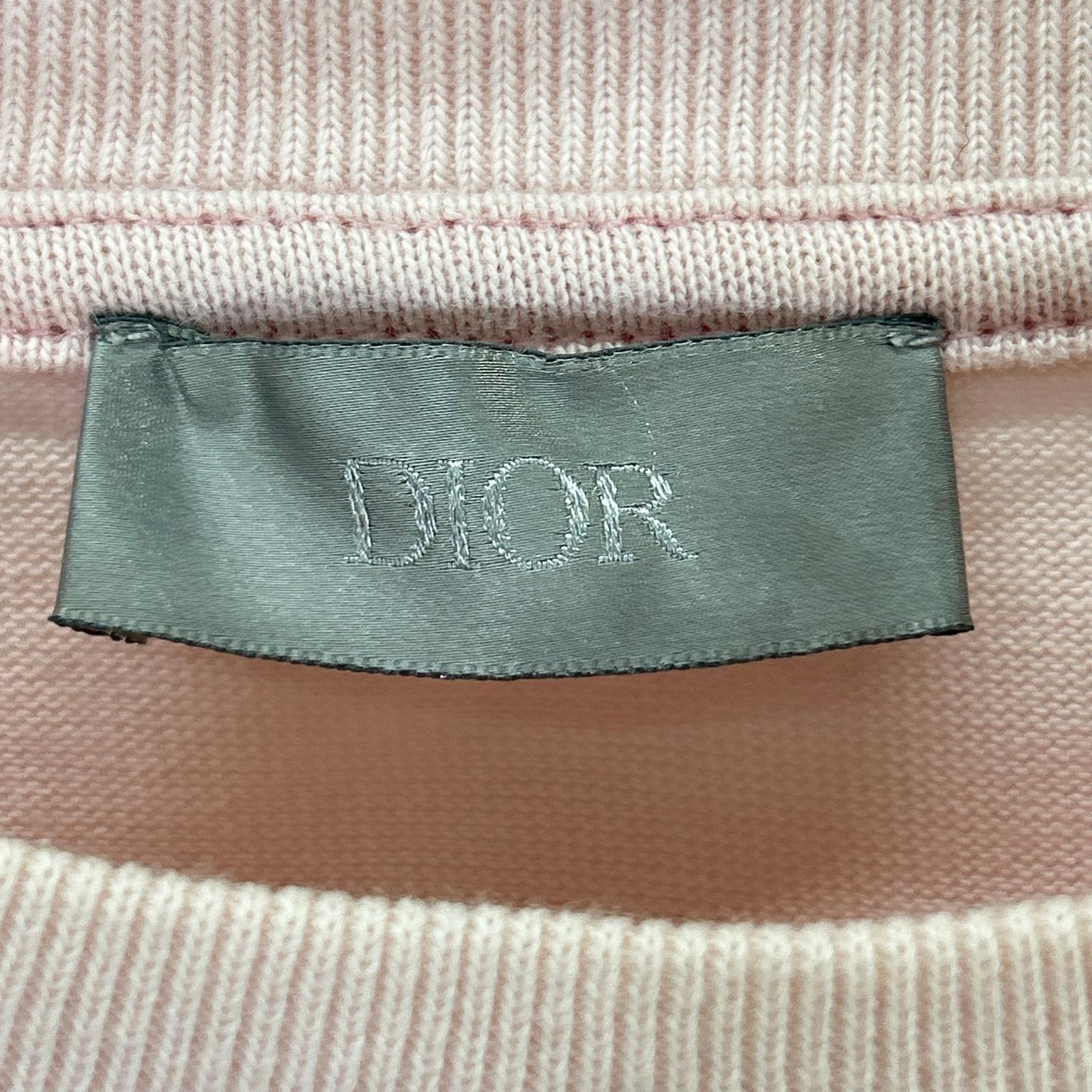 DIOR ディオール ×レイモンドペティボン 943J602E0554 ピンク パリスエンブロイダリー 半袖Tシャツ トップス