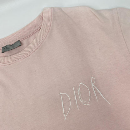 DIOR ディオール ×レイモンドペティボン 943J602E0554 ピンク パリスエンブロイダリー 半袖Tシャツ トップス