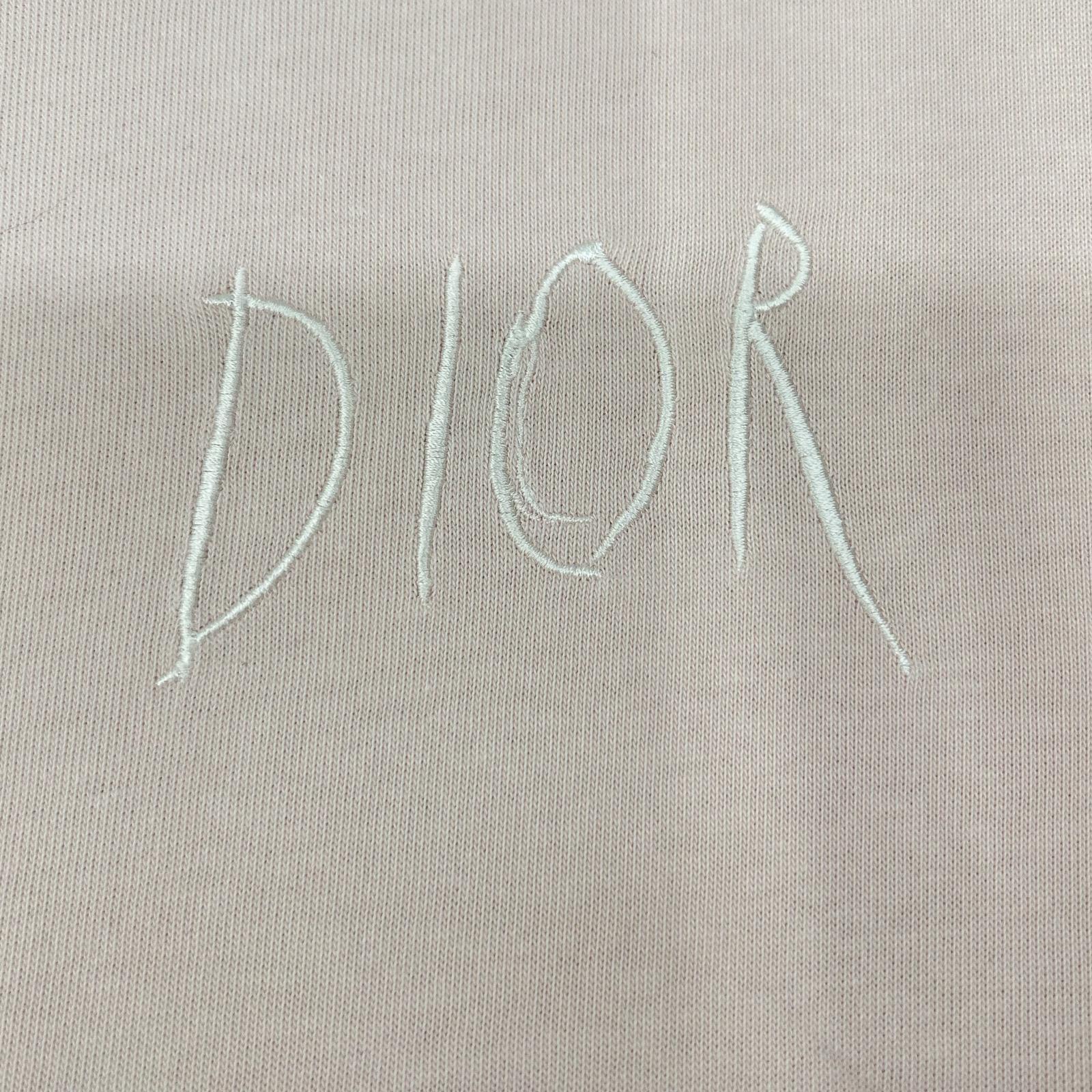 DIOR ディオール ×レイモンドペティボン 943J602E0554 ピンク パリスエンブロイダリー 半袖Tシャツ トップス