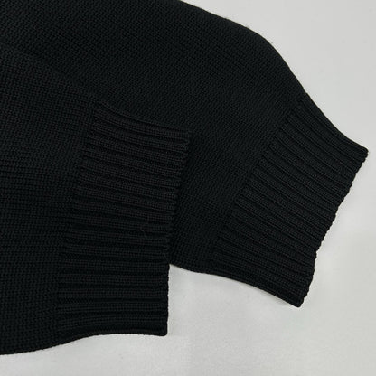 FENDI フェンディ FZY020 ブラック ワッペン クルーネックニット トップス