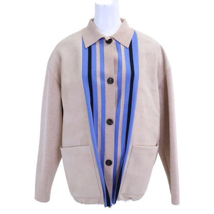 MIUMIU ミュウミュウ 【新品同様/国内正規】MPV751 BLOUSON スエード/ニット切替 ブルゾン ジャケット
