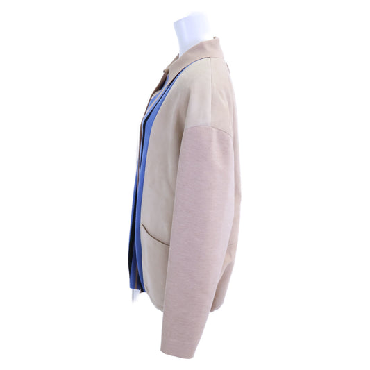 MIUMIU ミュウミュウ 【新品同様/国内正規】MPV751 BLOUSON スエード/ニット切替 ブルゾン ジャケット