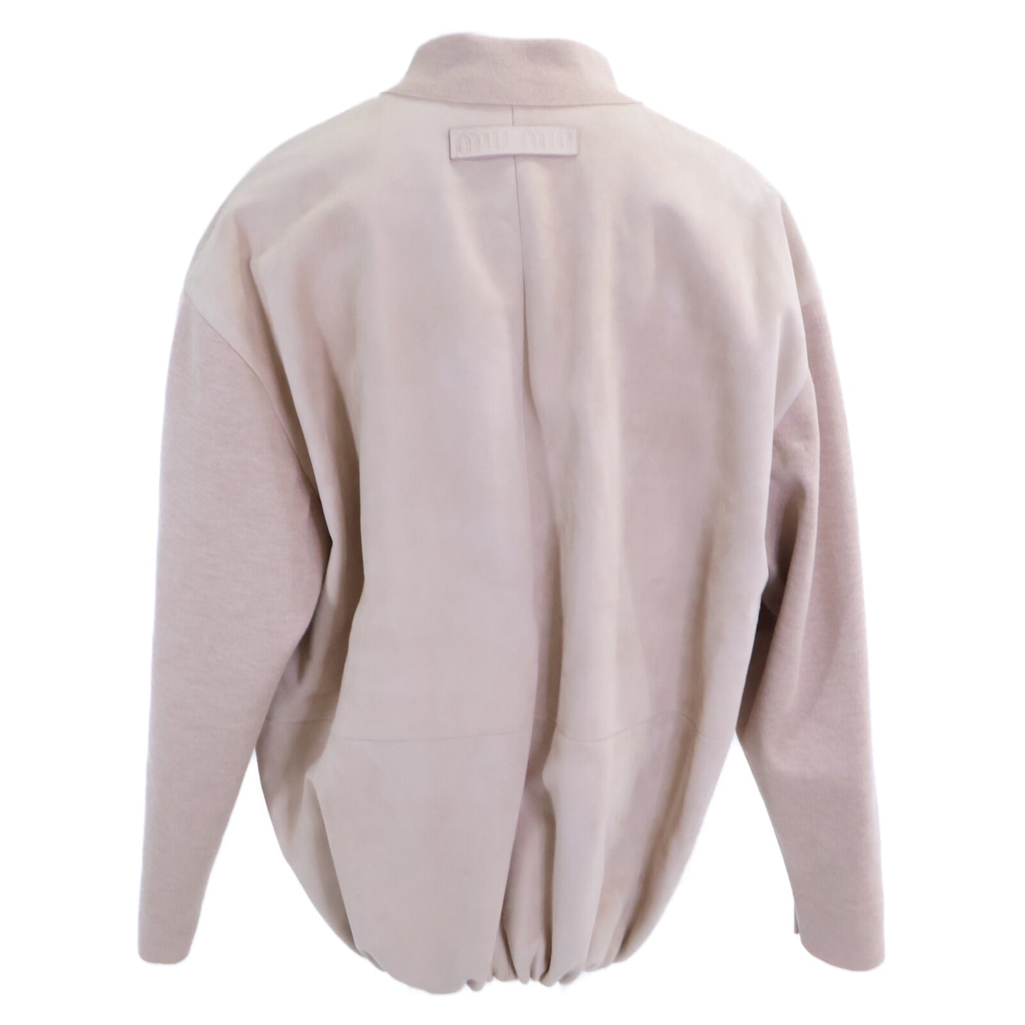 MIUMIU ミュウミュウ 【新品同様/国内正規】MPV751 BLOUSON スエード/ニット切替 ブルゾン ジャケット