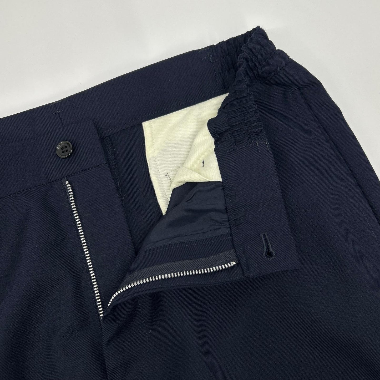COMMEdesGARCONS HOMME DEUX コムデギャルソンオムドゥ DG-P042 ネイビー ウール スラックス ボトムス