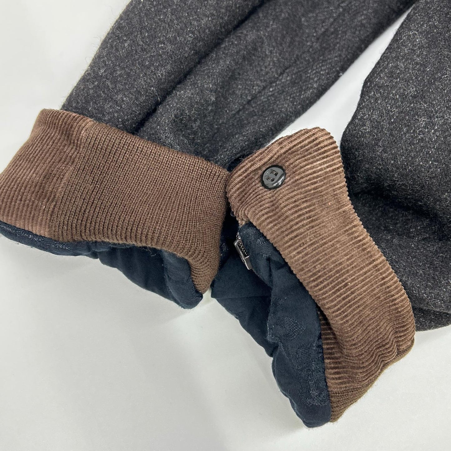 bukht ブフト B-66508 ブラック ウール×カシミヤ ノーカラージャケット ジャケット
