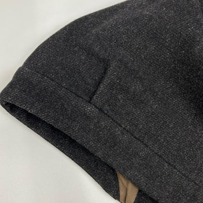 bukht ブフト B-66508 ブラック ウール×カシミヤ ノーカラージャケット ジャケット