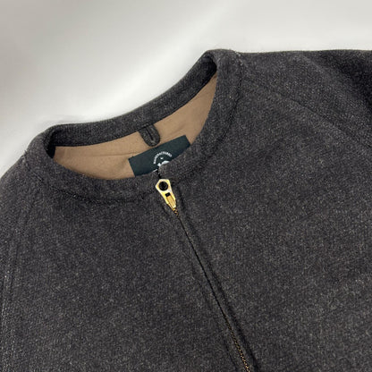 bukht ブフト B-66508 ブラック ウール×カシミヤ ノーカラージャケット ジャケット
