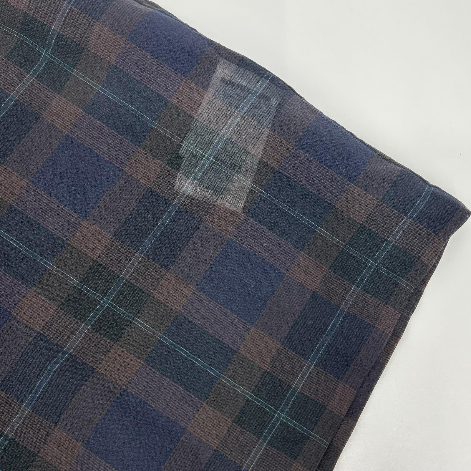 【SALE】 SOFTHYPHEN ソフトハイフン MGMFB241210 ブラウン系 チェック シアー半袖シャツ トップス