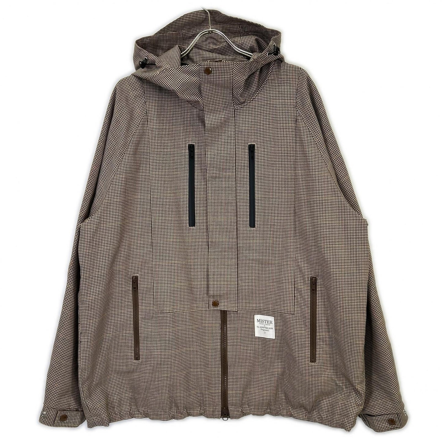 MR.GENTLEMAN Mr. Gentleman × fragment brown houndstooth mountain parka jacket