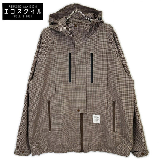 MR.GENTLEMAN Mr. Gentleman × fragment brown houndstooth mountain parka jacket