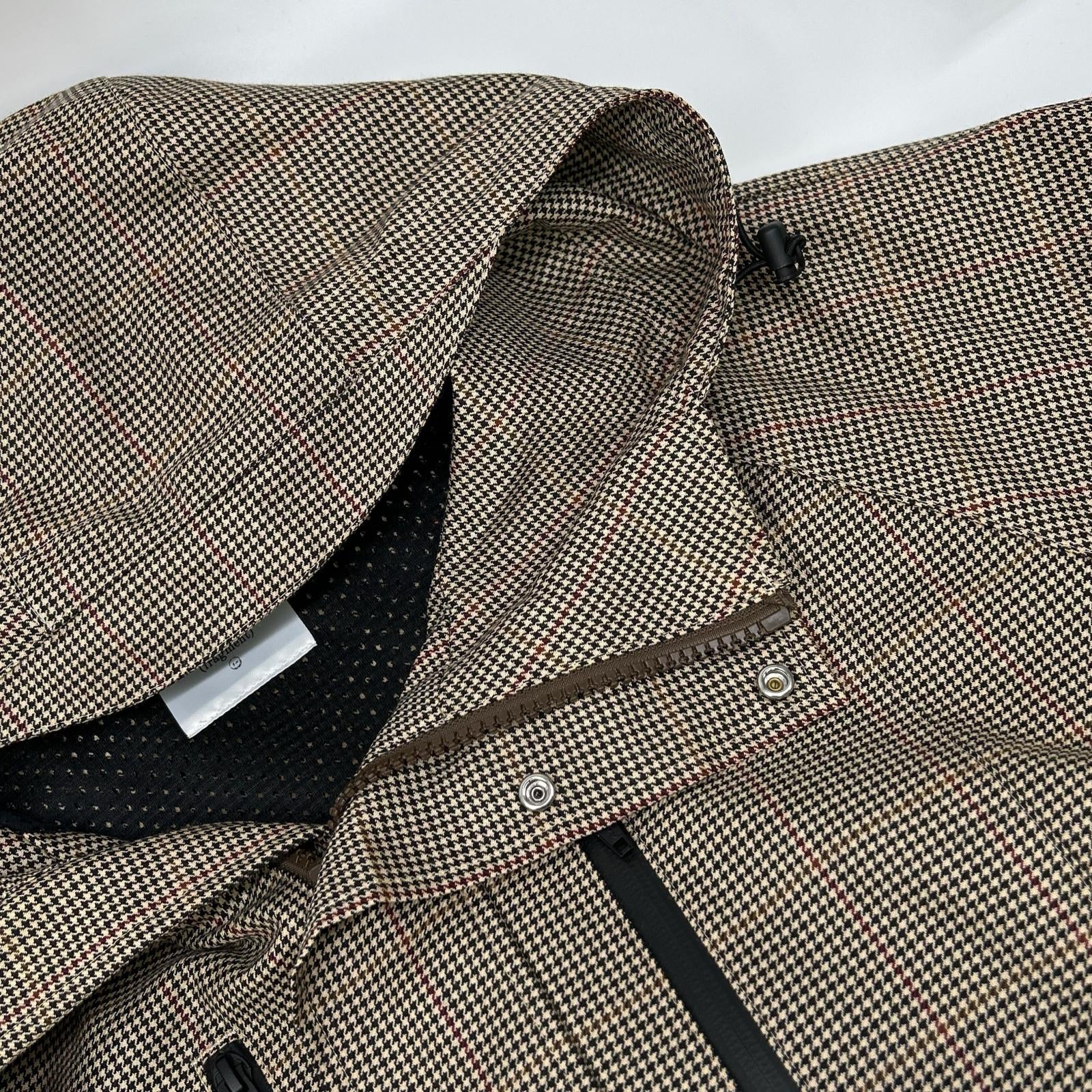 MR.GENTLEMAN Mr. Gentleman × fragment brown houndstooth mountain parka jacket