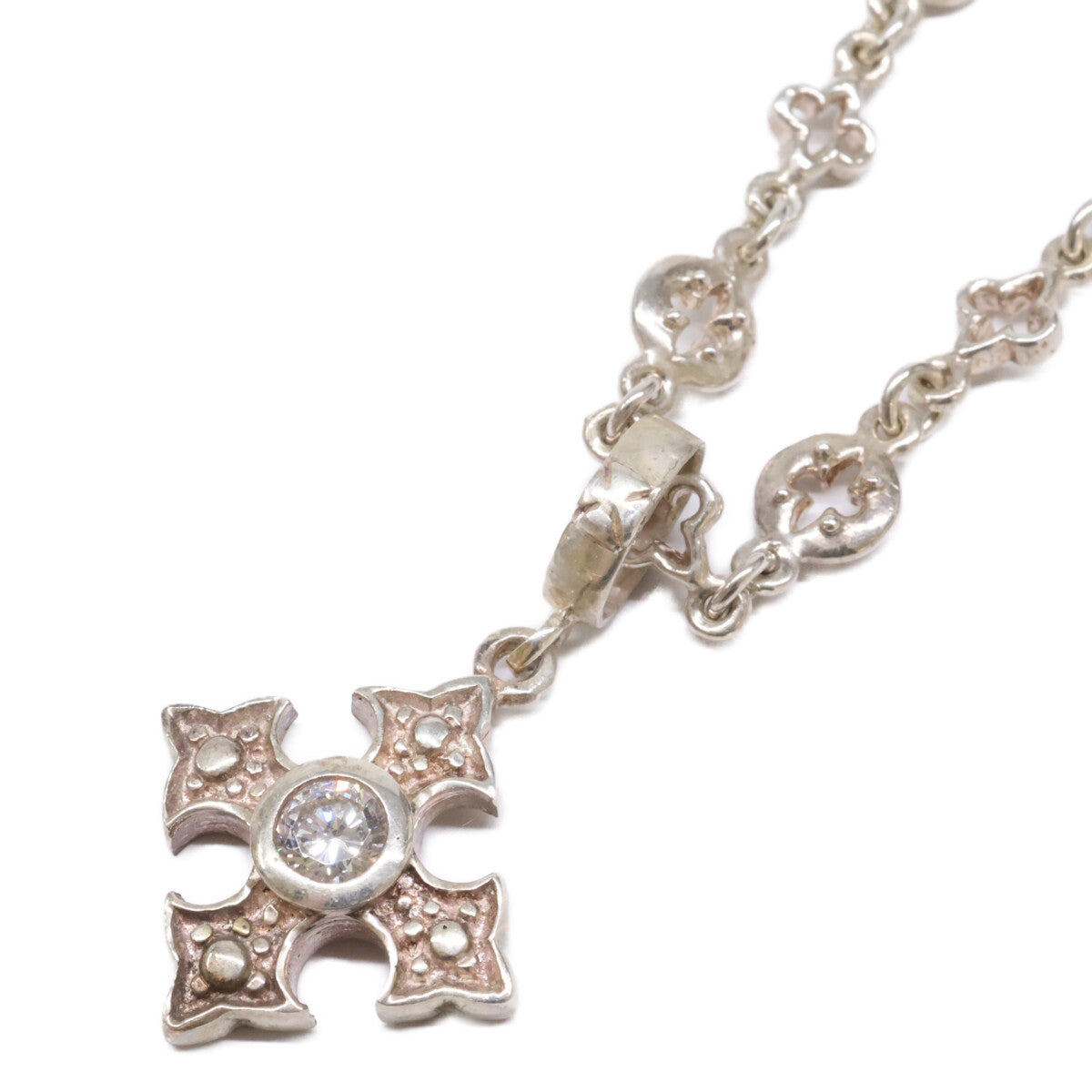 LoreeRodkin ローリーロドキン 925 LARGE FANCY CROSS ファンシー クロス ペンダント・MIXED GOTHIC LINK CHAIN ゴシック リンク チェーン ネックレス