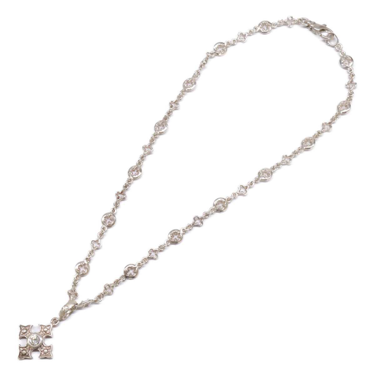 LoreeRodkin ローリーロドキン 925 LARGE FANCY CROSS ファンシー クロス ペンダント・MIXED GOTHIC LINK CHAIN ゴシック リンク チェーン ネックレス