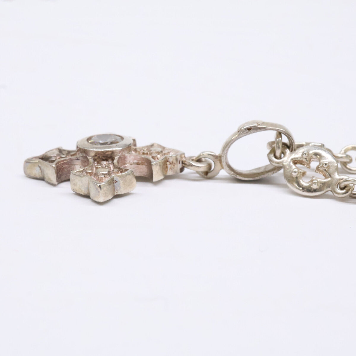 LoreeRodkin ローリーロドキン 925 LARGE FANCY CROSS ファンシー クロス ペンダント・MIXED GOTHIC LINK CHAIN ゴシック リンク チェーン ネックレス