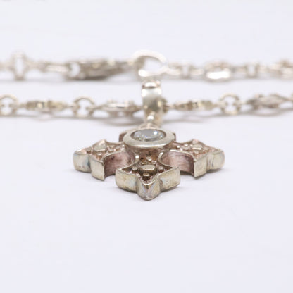 LoreeRodkin ローリーロドキン 925 LARGE FANCY CROSS ファンシー クロス ペンダント・MIXED GOTHIC LINK CHAIN ゴシック リンク チェーン ネックレス