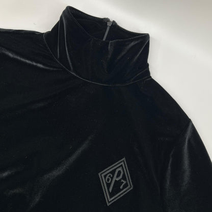 POLO RALPH LAUREN ポロ ラルフローレン ブラック ベルベット タートルネック セーター トップス