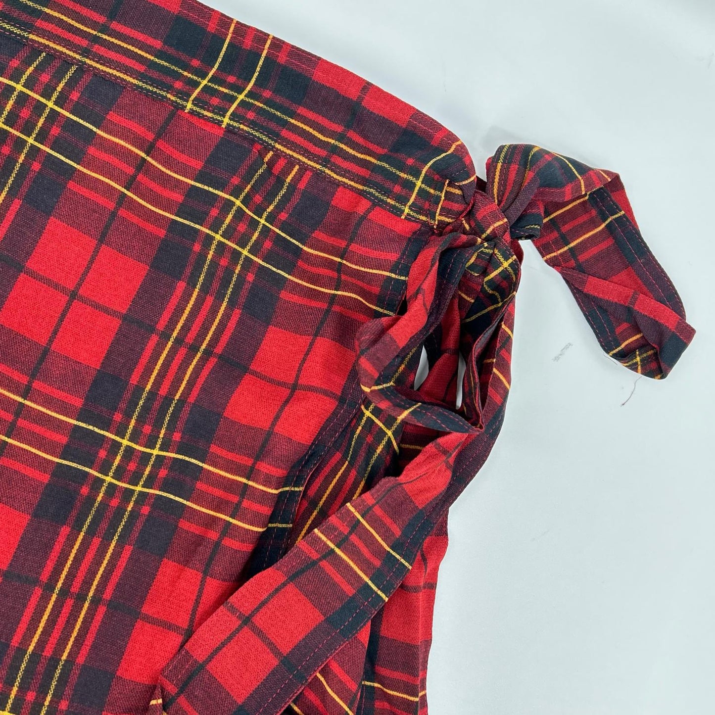 POLO RALPH LAUREN ポロ ラルフローレン レッド チェック ダブル ラップスカート トップス