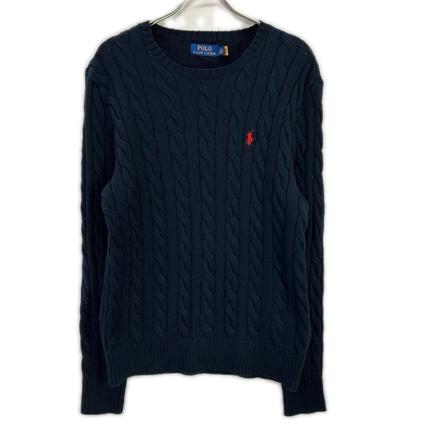 POLO RALPH LAUREN ポロ ラルフローレン ネイビー ケーブル コットン セーター トップス