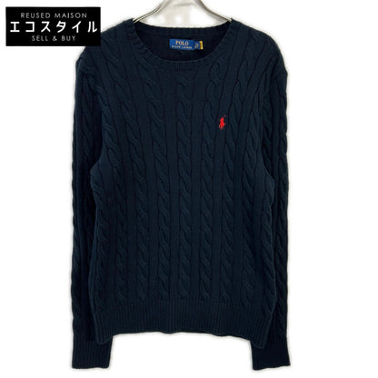 POLO RALPH LAUREN ポロ ラルフローレン ネイビー ケーブル コットン セーター トップス