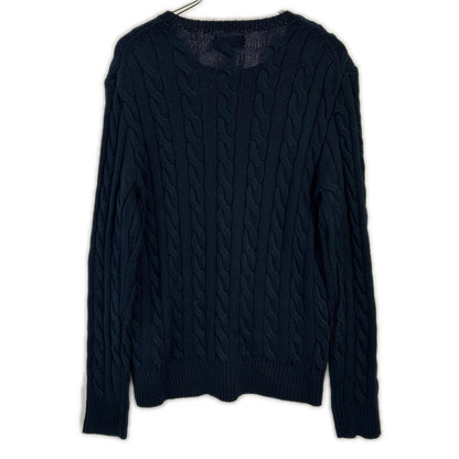 POLO RALPH LAUREN ポロ ラルフローレン ネイビー ケーブル コットン セーター トップス