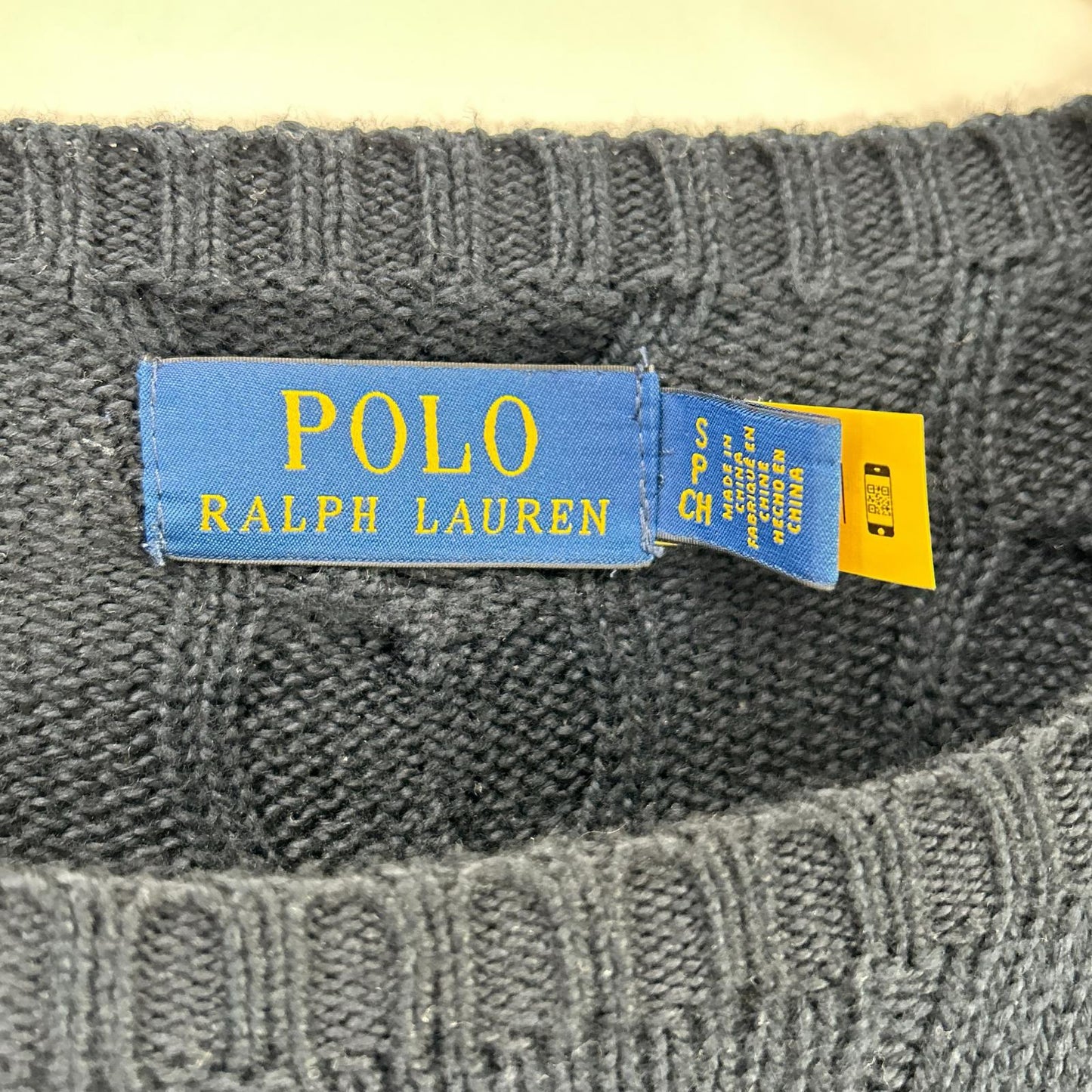 POLO RALPH LAUREN ポロ ラルフローレン ネイビー ケーブル コットン セーター トップス