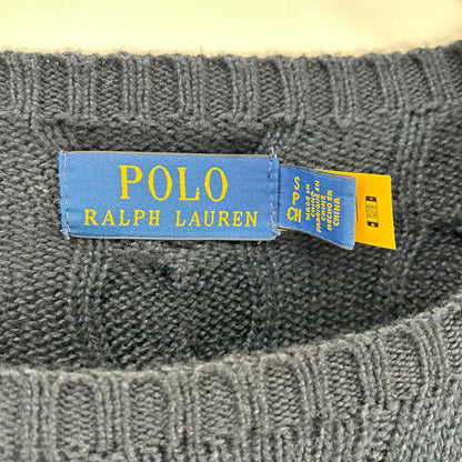 POLO RALPH LAUREN ポロ ラルフローレン ネイビー ケーブル コットン セーター トップス