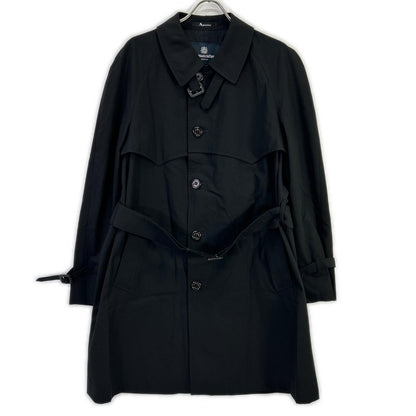 Aquascutum アクアスキュータム ブラック ベルト付き コート コート