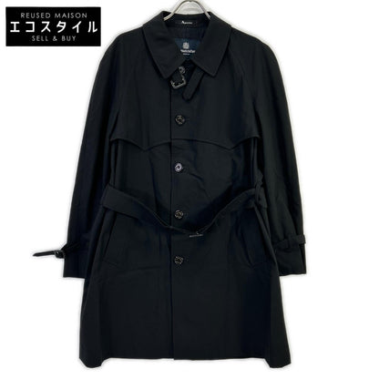 Aquascutum アクアスキュータム ブラック ベルト付き コート コート