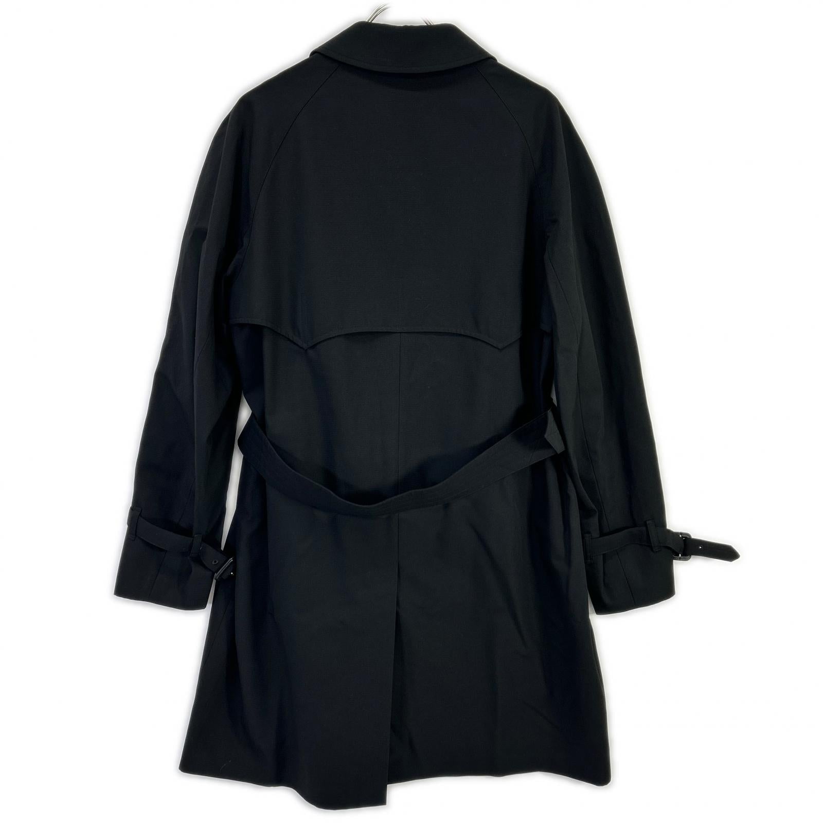 Aquascutum アクアスキュータム ブラック ベルト付き コート コート