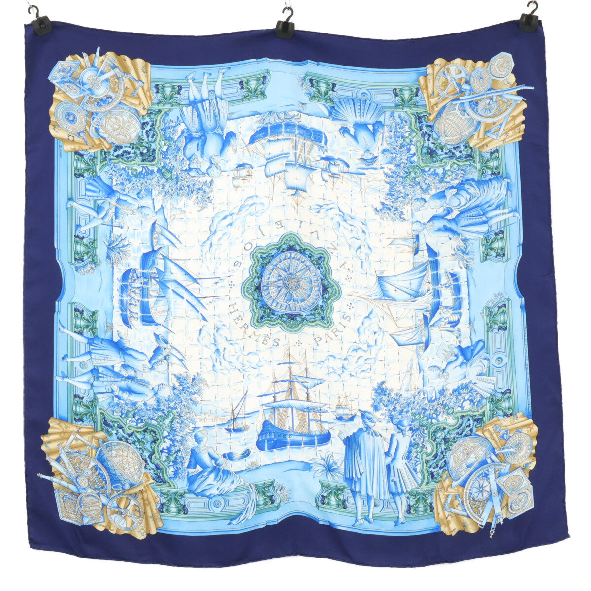 HERMES エルメス AZVLEJOS シルク カレ90 スカーフ
