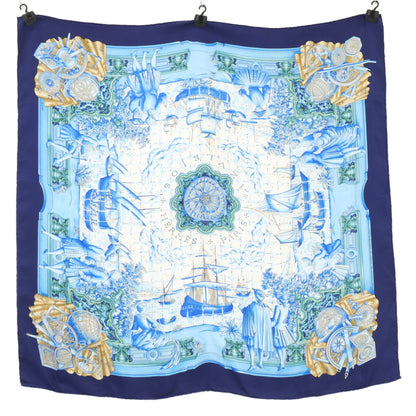 HERMES エルメス AZVLEJOS シルク カレ90 スカーフ