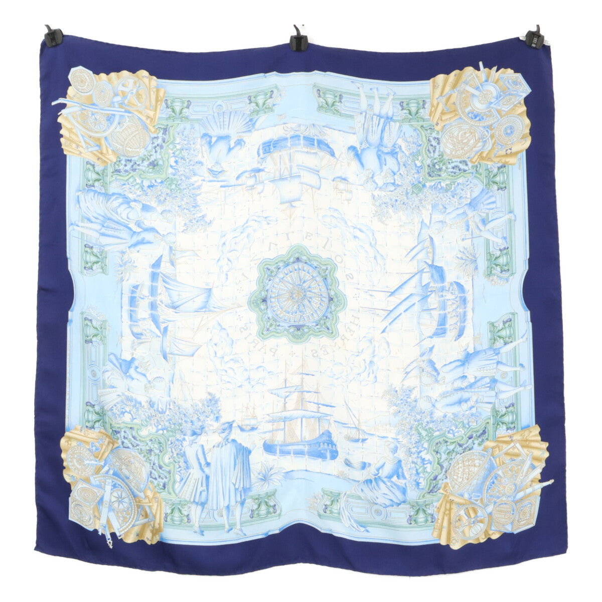 HERMES エルメス AZVLEJOS シルク カレ90 スカーフ