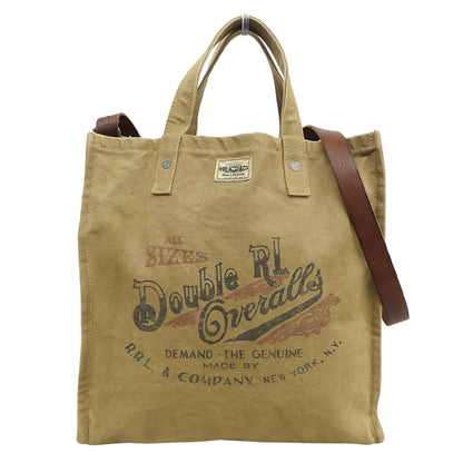 RRL ダブルアールエル 美品 キャンバス カーペンター 2WAY トートバッグ メンズ ベージュ トートバッグ