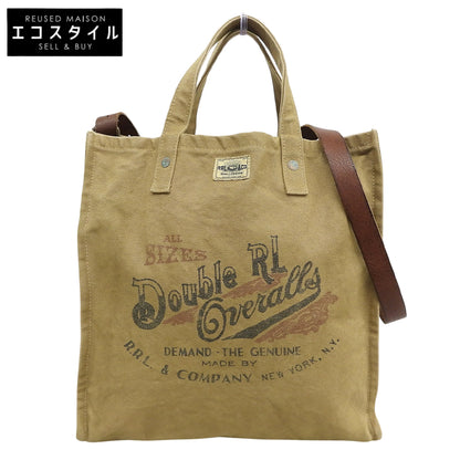 RRL ダブルアールエル 美品 キャンバス カーペンター 2WAY トートバッグ メンズ ベージュ トートバッグ