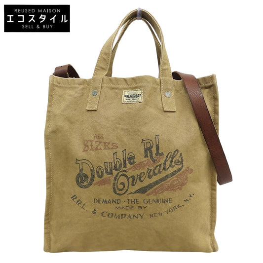 RRL ダブルアールエル 美品 キャンバス カーペンター 2WAY トートバッグ メンズ ベージュ トートバッグ