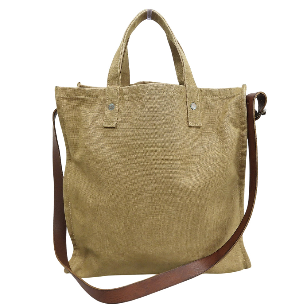 RRL ダブルアールエル 美品 キャンバス カーペンター 2WAY トートバッグ メンズ ベージュ トートバッグ