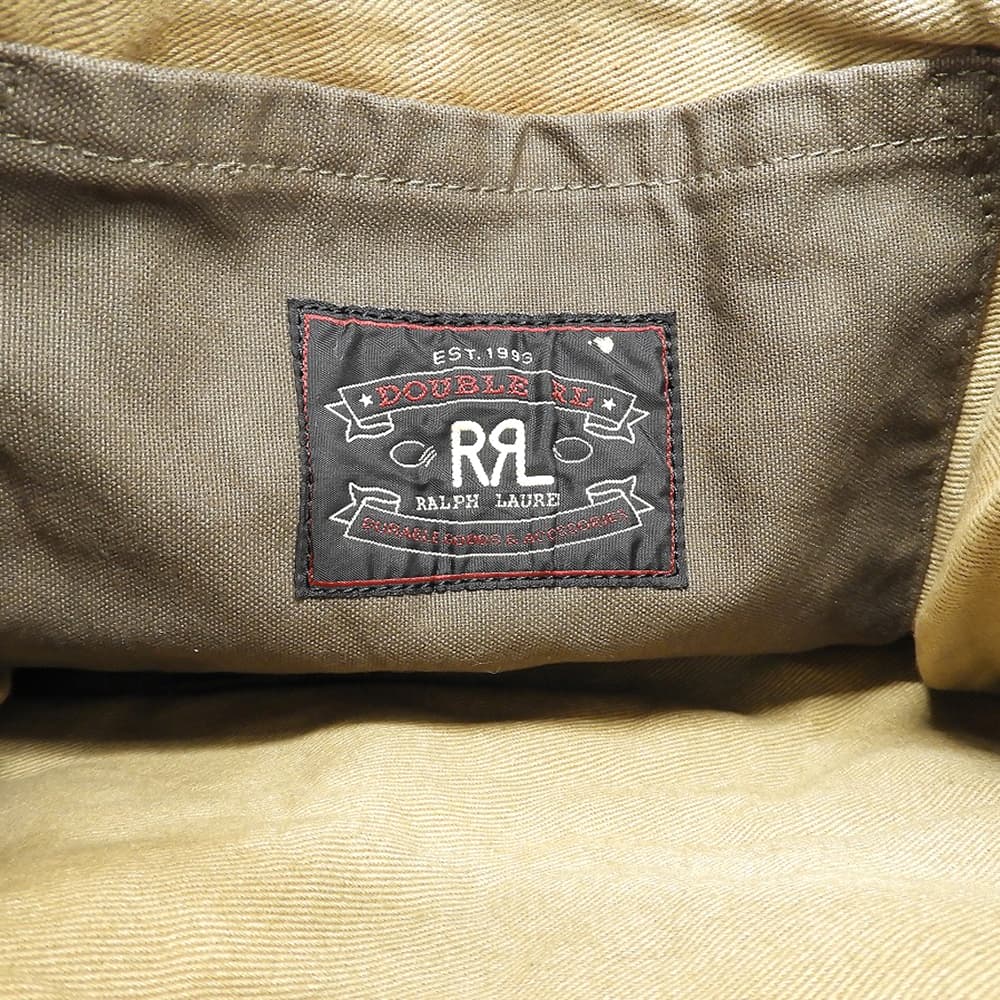 RRL ダブルアールエル 美品 キャンバス ダックトートバッグ メンズ カーキ トートバッグ