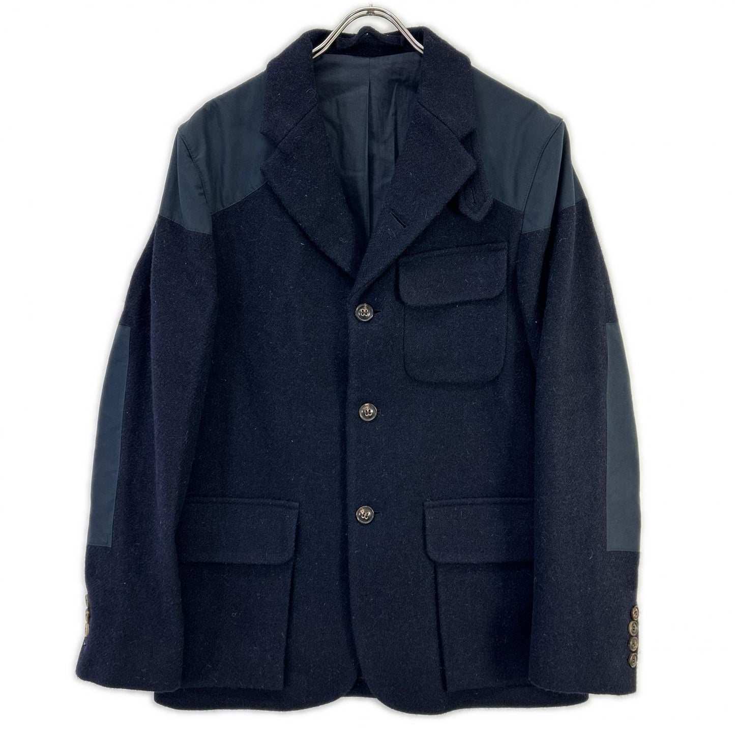NIGEL CABOURN ナイジェルケーボン 8081180006 ネイビー ×ハリスツイード マロリージャケット ジャケット