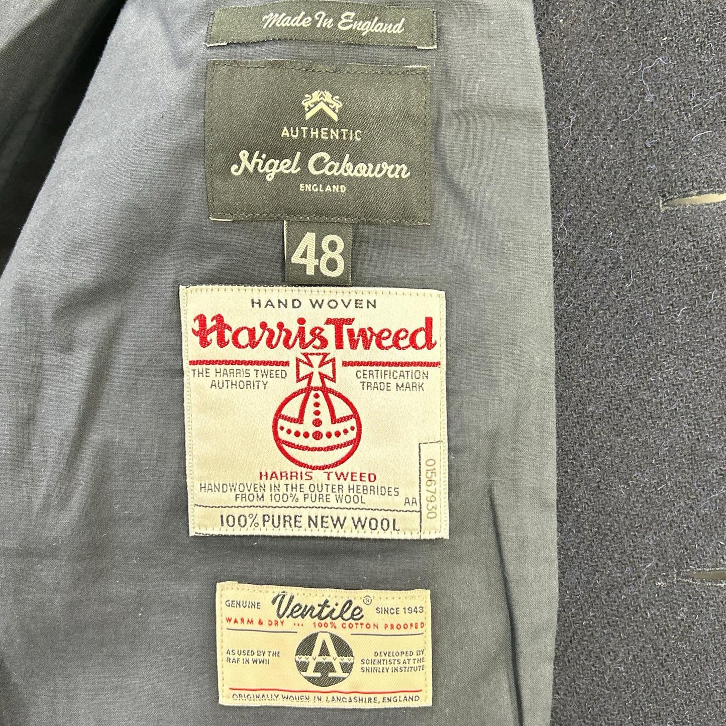 NIGEL CABOURN ナイジェルケーボン 8081180006 ネイビー ×ハリスツイード マロリージャケット ジャケット