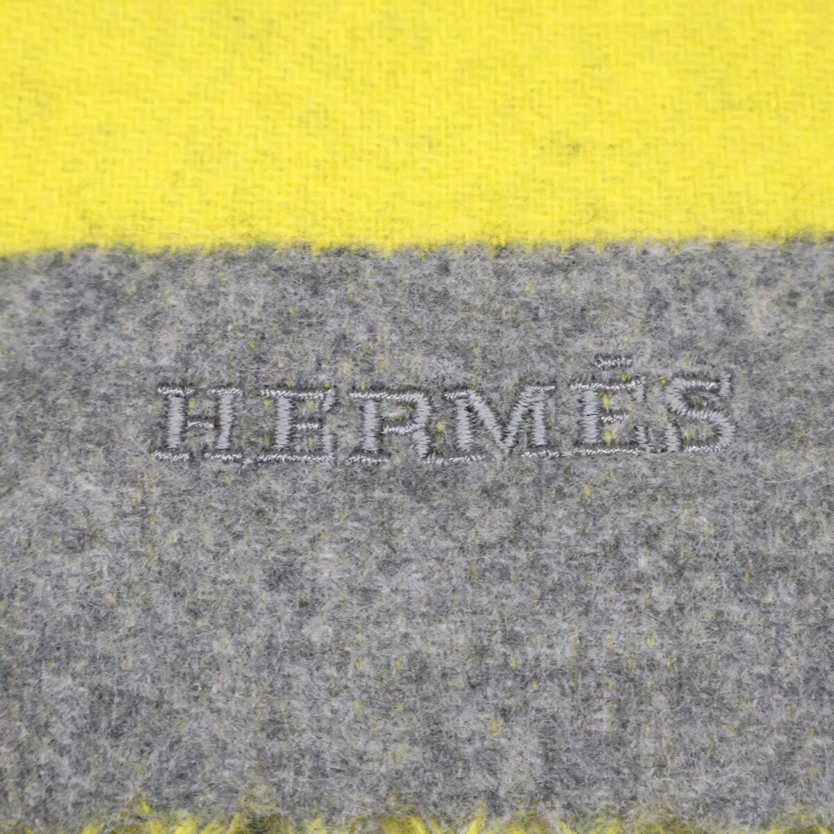 HERMES エルメス 【美品】レディ・ステディ・ゴー カシミヤ フリンジ マフラー