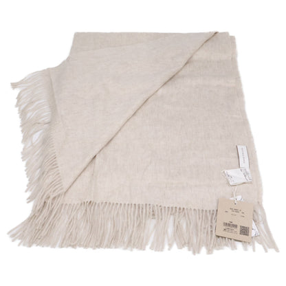NATURAL BASIC ナチュラルベーシック 【新品同様】654-36001-B ベビーカシミヤ フリンジ マフラー
