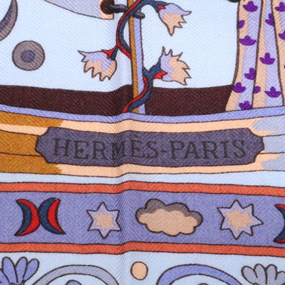 HERMES エルメス 【新品同様】H242502S-26 PEUPLE DU VENT 風の民 カシミヤ/シルク ショール ストール