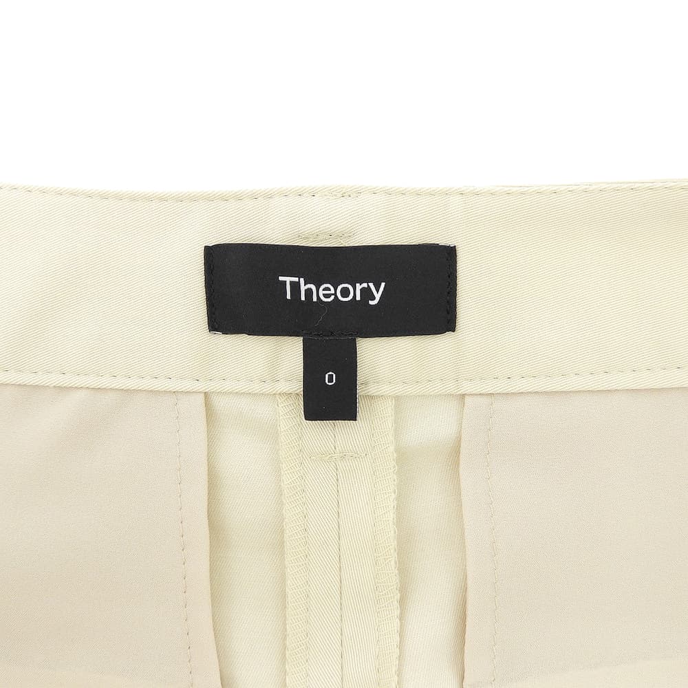 Theory セオリー 美品 コットン カーペンターパンツ ボトムス レディース ベージュ 0 ボトムス