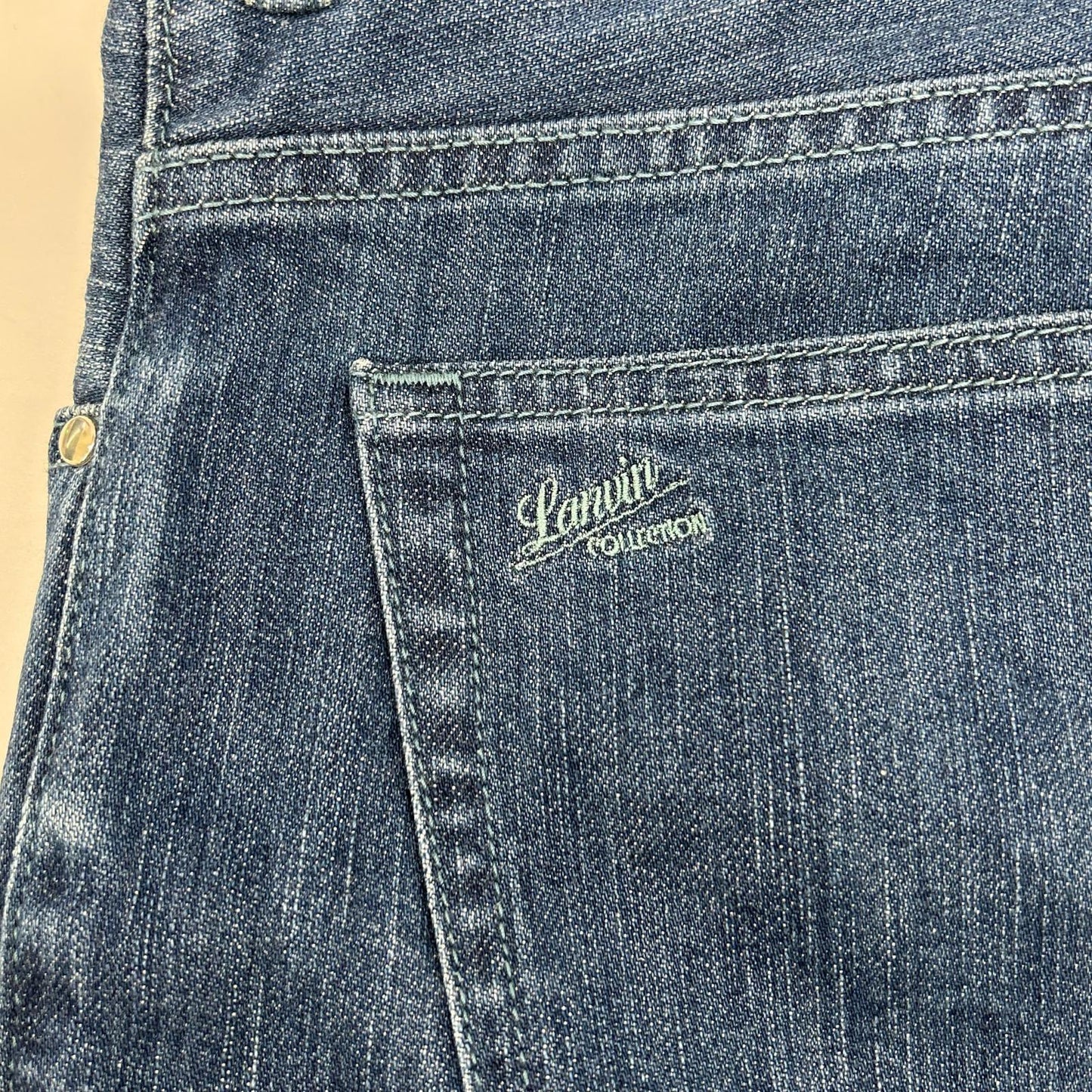 LANVIN COLLECTION ランバンコレクション インディゴブルー セルビッチ デニム ボトムス