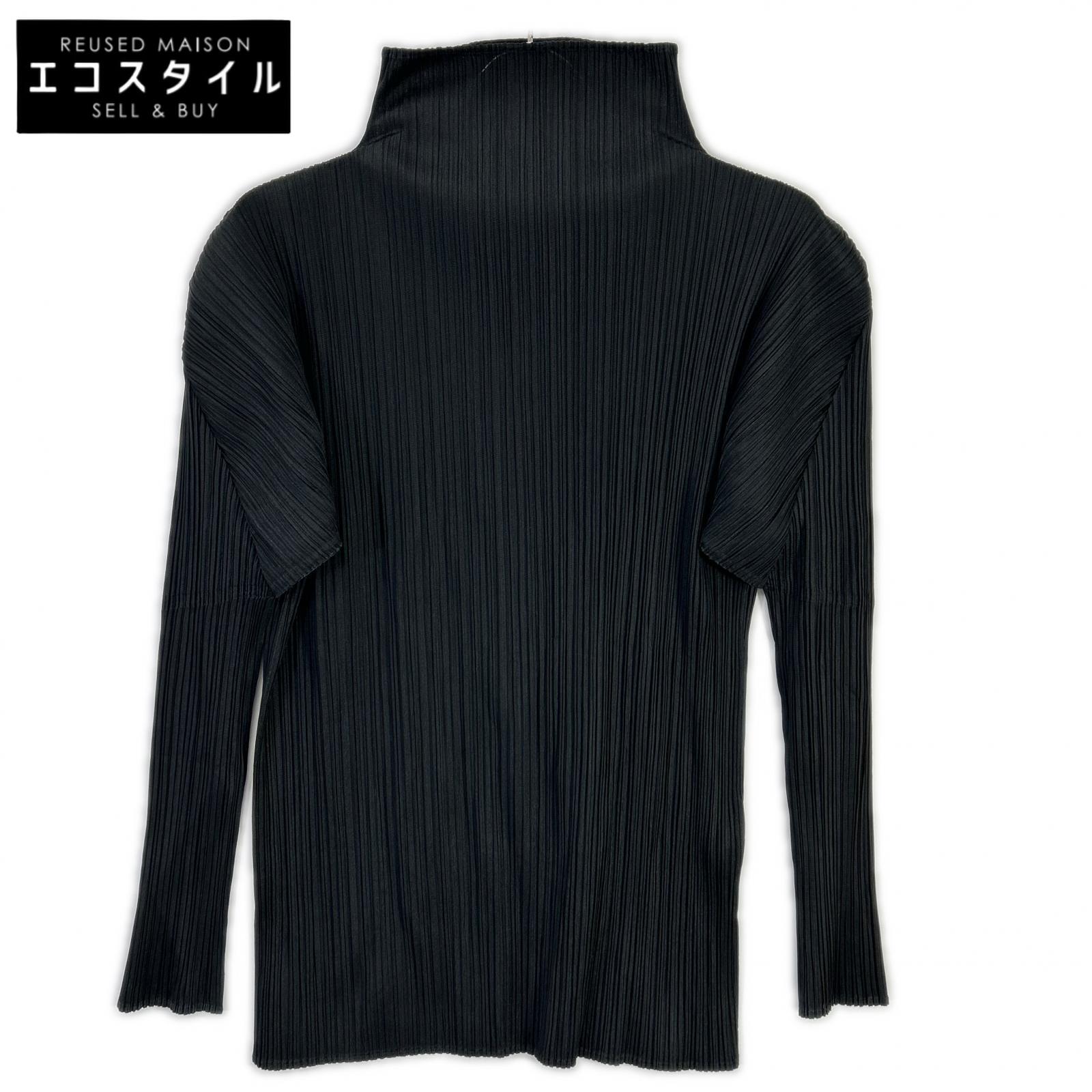 PLEATS PLEASE プリーツプリーズ PP04-JK604 ブラック 長袖カットソー トップス