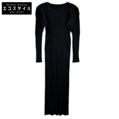 PLEATS PLEASE プリーツプリーズ PP79JH464 ブラック マキシ丈 ワンピース ワンピース