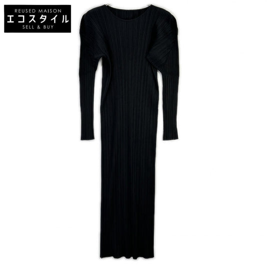 PLEATS PLEASE プリーツプリーズ PP79JH464 ブラック マキシ丈 ワンピース ワンピース