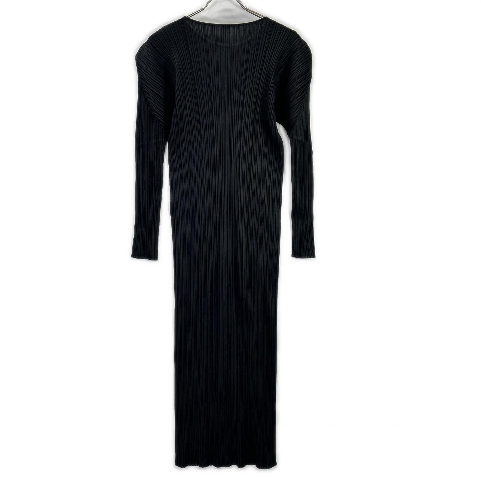PLEATS PLEASE プリーツプリーズ PP79JH464 ブラック マキシ丈 ワンピース ワンピース
